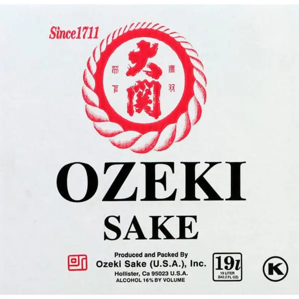 Ozeki Sake 19 Liter Cubic